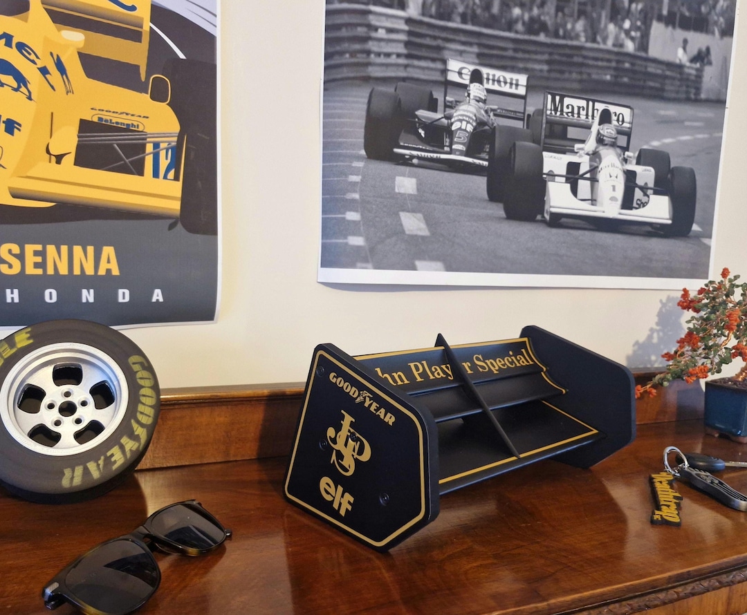 F1 Wing Formula1 Lotus JPS John Player Special Senna Spoiler Key Holder ...