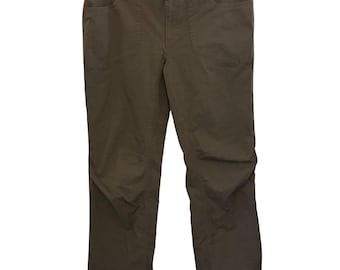 La face nord | pantalon femme capri vert olive taille 10
