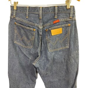 Wrangler | vintage size 11 dark denim women's jeans | 34 inch inseam image 7