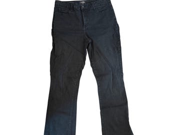 NYDJ Barbara Bootcut Jeans Women's 14 Black Y2K Lift Tuck Stretch