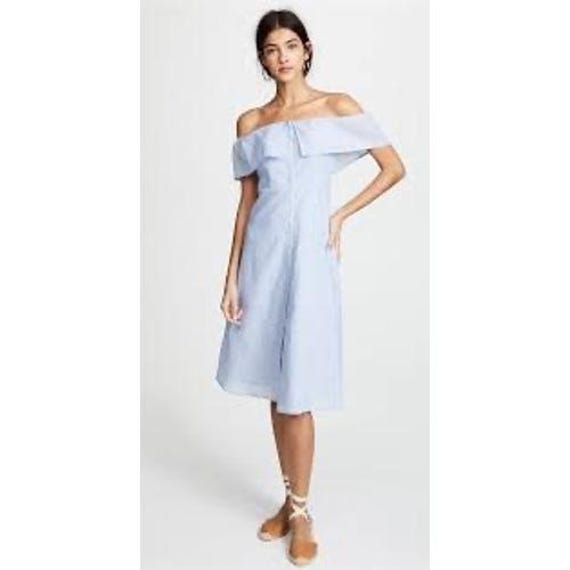 BB Dakota Dakota Dress Off Shoulder Light Blue Women's Size 2 NWT