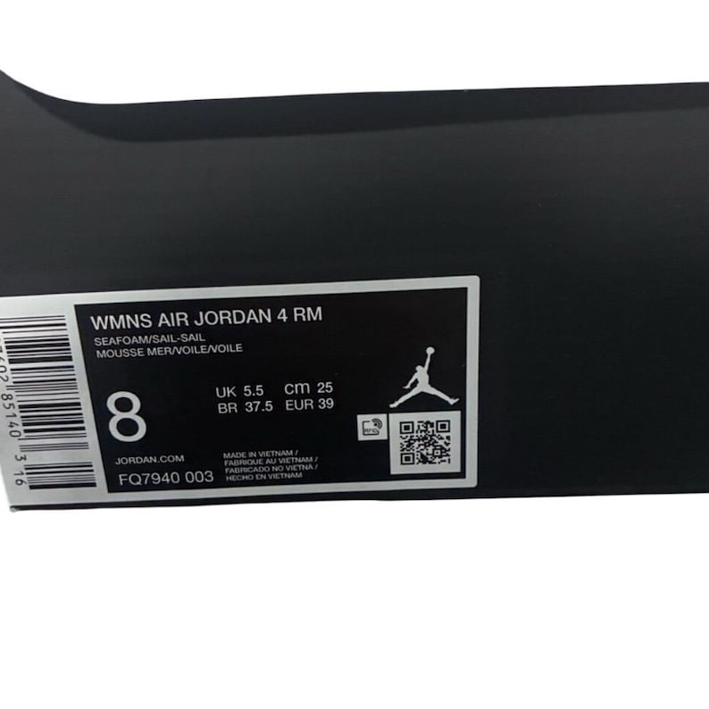 New in Box Nike Air Jordan 4 RM Seafoam Sail Womens Size 8 New In Box image 4