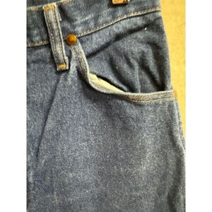 Wrangler | vintage size 11 dark denim women's jeans | 34 inch inseam image 4
