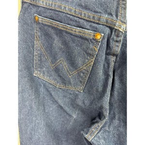 Wrangler | vintage size 11 dark denim women's jeans | 34 inch inseam image 6