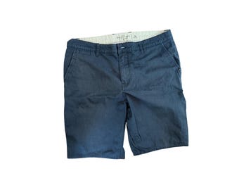 Quiksilver Shorts Herren 36 marine blau Chino Flat Front Casual Skate Y2K