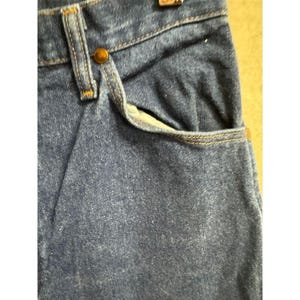 Wrangler | vintage size 11 dark denim women's jeans | 34 inch inseam image 3