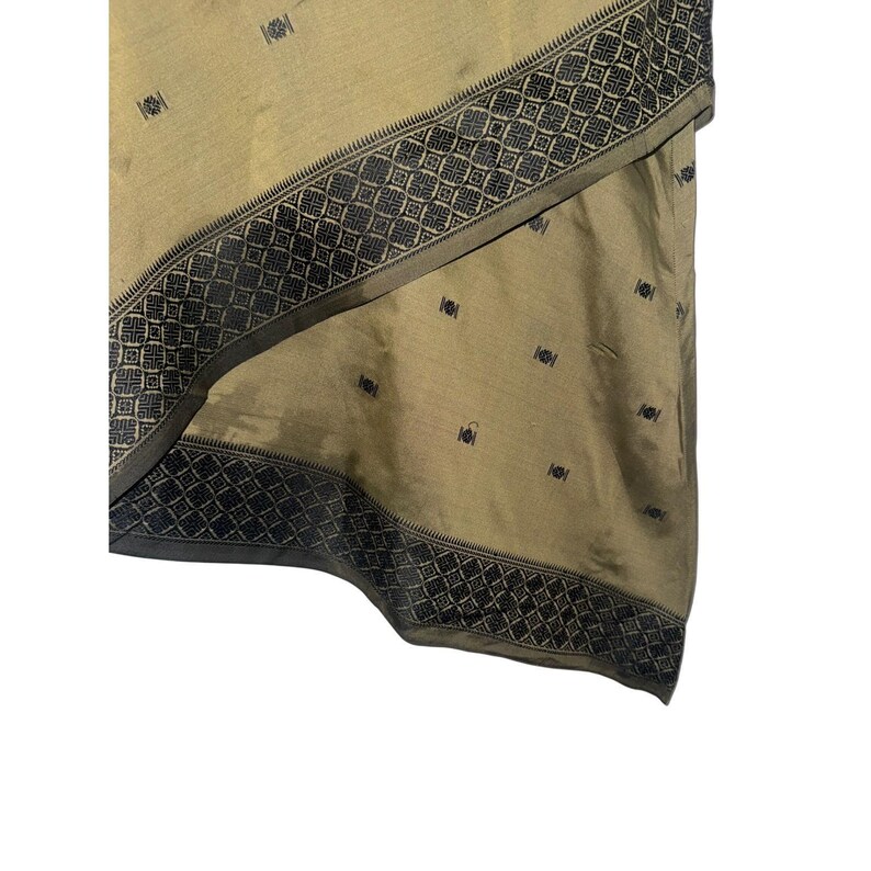 Y2K Boho Free People Asymmetrical Midi Skirt size 9 worn once | sari/ indian image 5