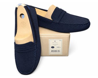 Rothy's The Driver Loafers Damesmaat 10.5 Marineblauw Saffier Rijschoenen 069-010