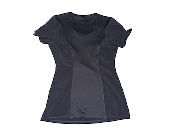 Infinity Scrubs Top Women XS Gray Stretch Medical Uniform