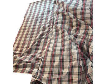 Tessuto tartan vintage natalizio - Grande pezzo da 15+ iarde / anni '70
