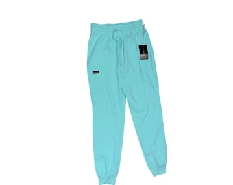 Koi Basics Scrub Pants Women's XXS Teal Jogger Drawstring Medical