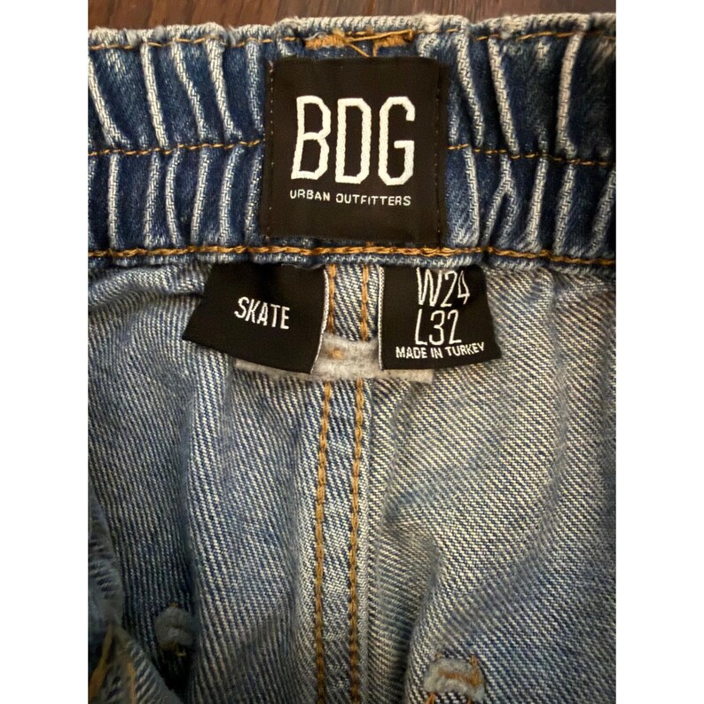 Pantalones vaqueros cargo de skate de BDG Urban Outfitters, talla W24 L32, estilo holgado Y2K imagen 2