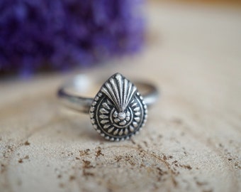 Decorative Stacking Ring. Sterling Silver Ring. Handmade Jewelry. Boho Jewelry. One Of A Kind. Stackable Ring.