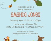 Items similar to Enchanted Forest - Custom Baby Shower Invitation, boy