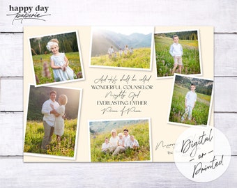 Prince of Peace Christmas Photo Card | Custom Religious Christmas Card | DIGITAL or Printed