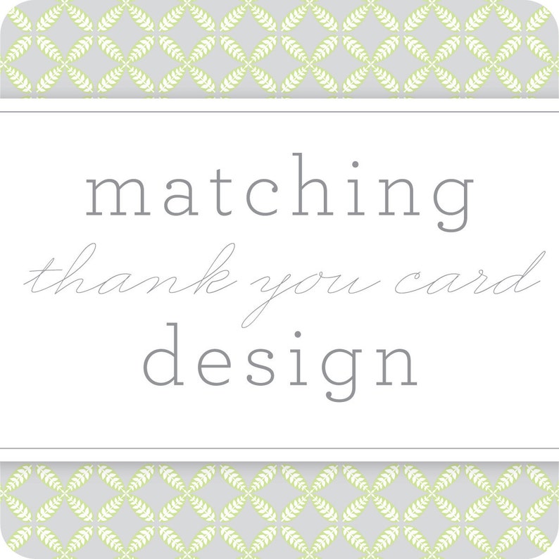 Have matching THANK YOU CARDS designed for you for any of my designs image 1