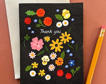 Garden of Gratitude Flower Greeting Card
