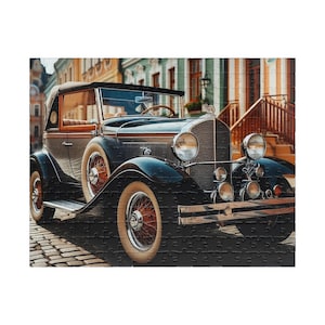 Cool Old Vintage Car Hard Jigsaw Puzzle for Adults Perfect for Classic Car Enthusiasts