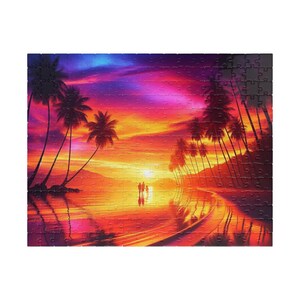 Sunset Jigsaw Puzzle, 252/512 Pieces, Made in USA