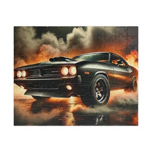 Muscle Car Supercar Puzzle - Classic American Musclecar Car Puzzle, 110 252 520 1014 Piece Jigsaw, Gift for Car Enthusiasts