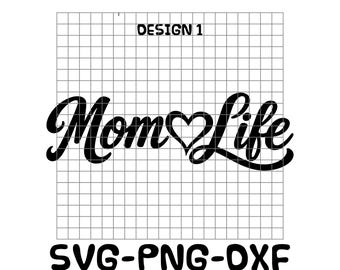 Mom Life SVG Bundle, Mom Life Svg, Mom Shirt Design, Mama Svg, Heart Mom Svg, Mothers Day Svg, Mom Life Decal, PNG DXF Cut File