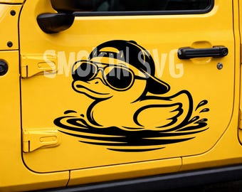 Lil Ducker Svg Bundle, Rubber Duck SVG PNG DXF, Funny Duck Decal, Ducking Around Design, Cute Duck Clipart, 4x4 Offroad Car Decal Files