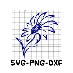 Wildflower SVG | Floral Svg | Flower PNG | DXF Cut File | Laser Engraving | Cricut & Silhouette | Mylar Stencil | Vinyl Decal Design