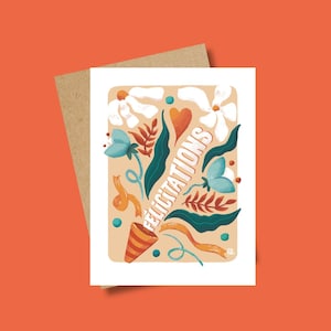 Félicitations - Grande carte 16x12cm