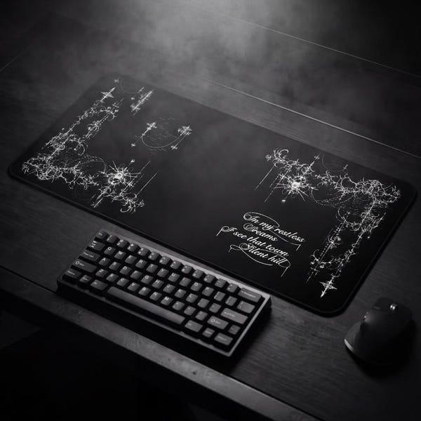 Cybersigilism Desk Mat, Silent Hill Gaming Mousepad, Neoprene Computer Accessories