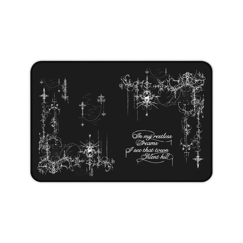 Cybersigilism Desk Mat, Silent Hill Gaming Mousepad, Neoprene Computer Accessories Bild 10