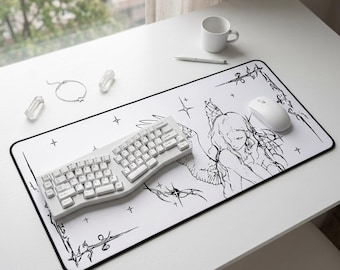 Engel Cybersigilismus Schreibtischmatte, mystische Bürodeko