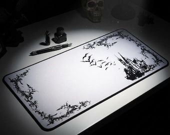 Tapete de escritorio de Castillo de Vampiros Gótico / Ilustración de Castillo Oscuro