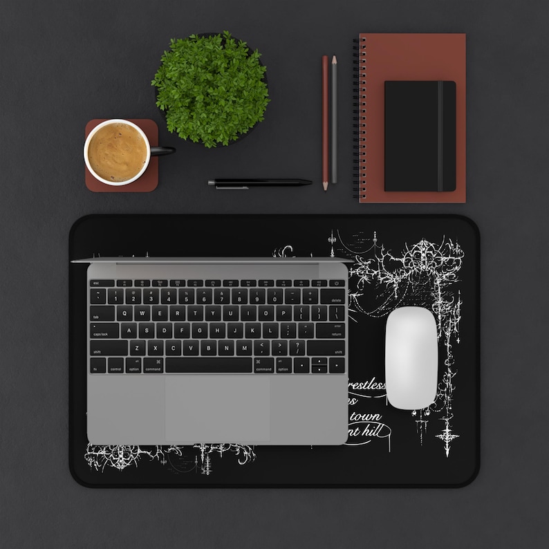 Cybersigilism Desk Mat, Silent Hill Gaming Mousepad, Neoprene Computer Accessories Bild 12