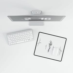 Cybersigilism Sword Mousepad, Gaming Pad, Computer Accessories, Desk Decor, Office Supplies, Tech Gift image 10