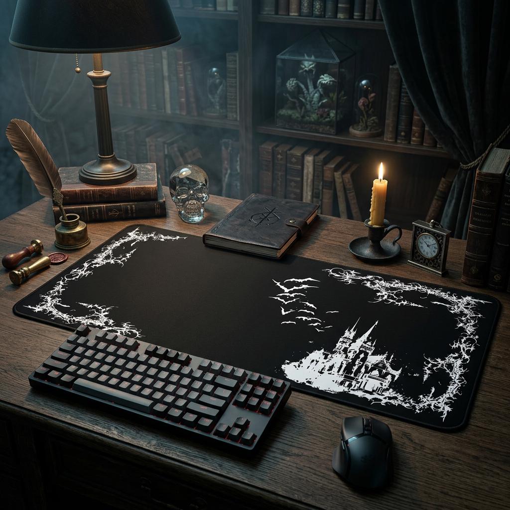 Gothic Castle Vampire Cybersigilism Desk Mat - Etsy