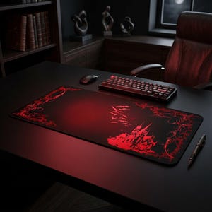 May include: A set of three ceramic mugs with a speckled, cream-colored glaze. Each mug features a different hand-painted design: a blue and green leaf, a yellow flower, and a red berry. The mugs have a simple, rounded shape.