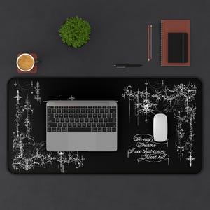 Cybersigilism Desk Mat, Silent Hill Gaming Mousepad, Neoprene Computer Accessories Bild 6
