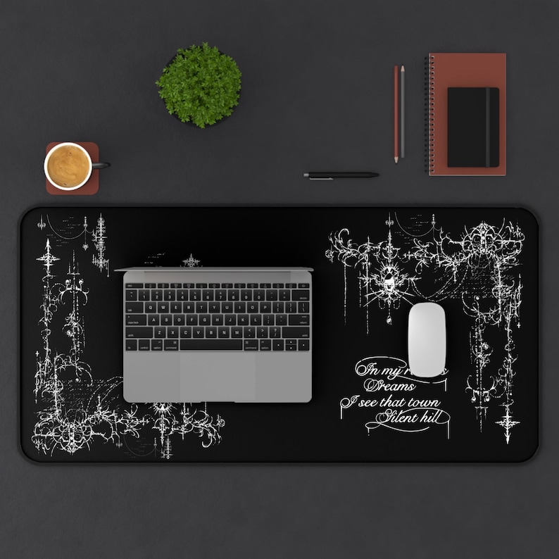 Cybersigilism Desk Mat, Silent Hill Gaming Mousepad, Neoprene Computer Accessories Bild 6