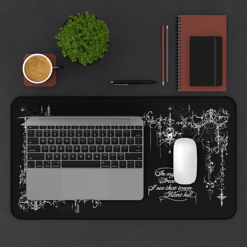 Cybersigilism Desk Mat, Silent Hill Gaming Mousepad, Neoprene Computer Accessories Bild 9
