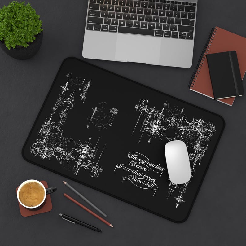 Cybersigilism Desk Mat, Silent Hill Gaming Mousepad, Neoprene Computer Accessories Bild 11