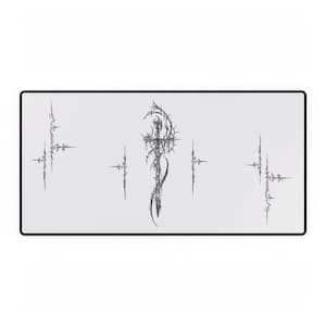 Cybersigilism Sword Mousepad, Gaming Pad, Computer Accessories, Desk Decor, Office Supplies, Tech Gift image 3