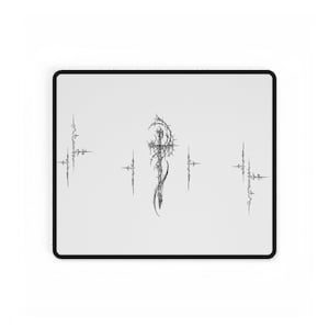 Cybersigilism Sword Mousepad, Gaming Pad, Computer Accessories, Desk Decor, Office Supplies, Tech Gift image 9