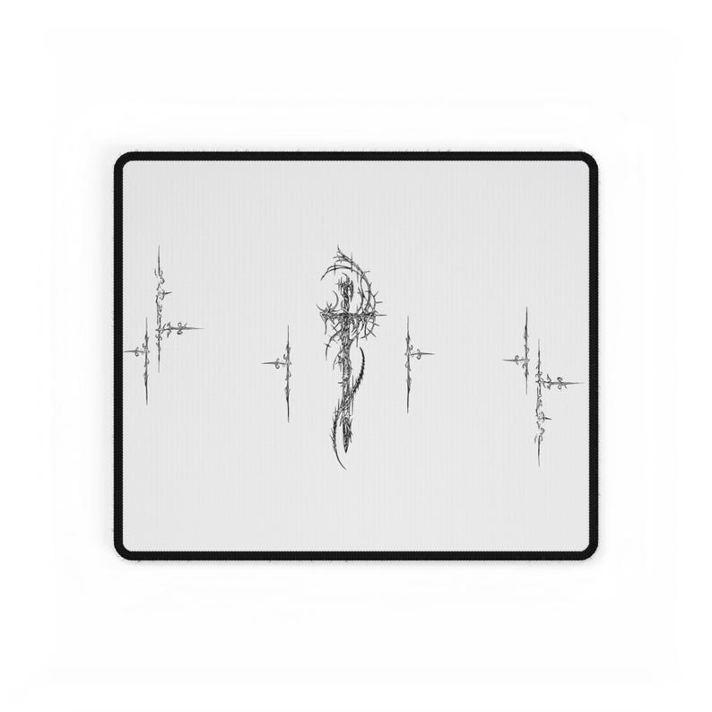 Cybersigilism Sword Mousepad, Gaming Pad, Computer Accessories, Desk Decor, Office Supplies, Tech Gift image 9