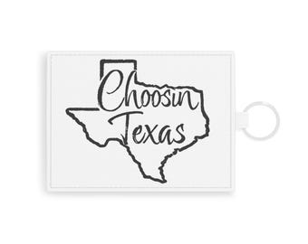 Choosin Texas Saffiano Leather Card Holder