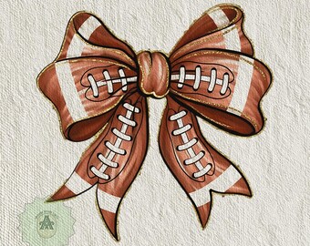 Football Bow Clipart Bundle: Game Day PNG Designs (Digital Download)