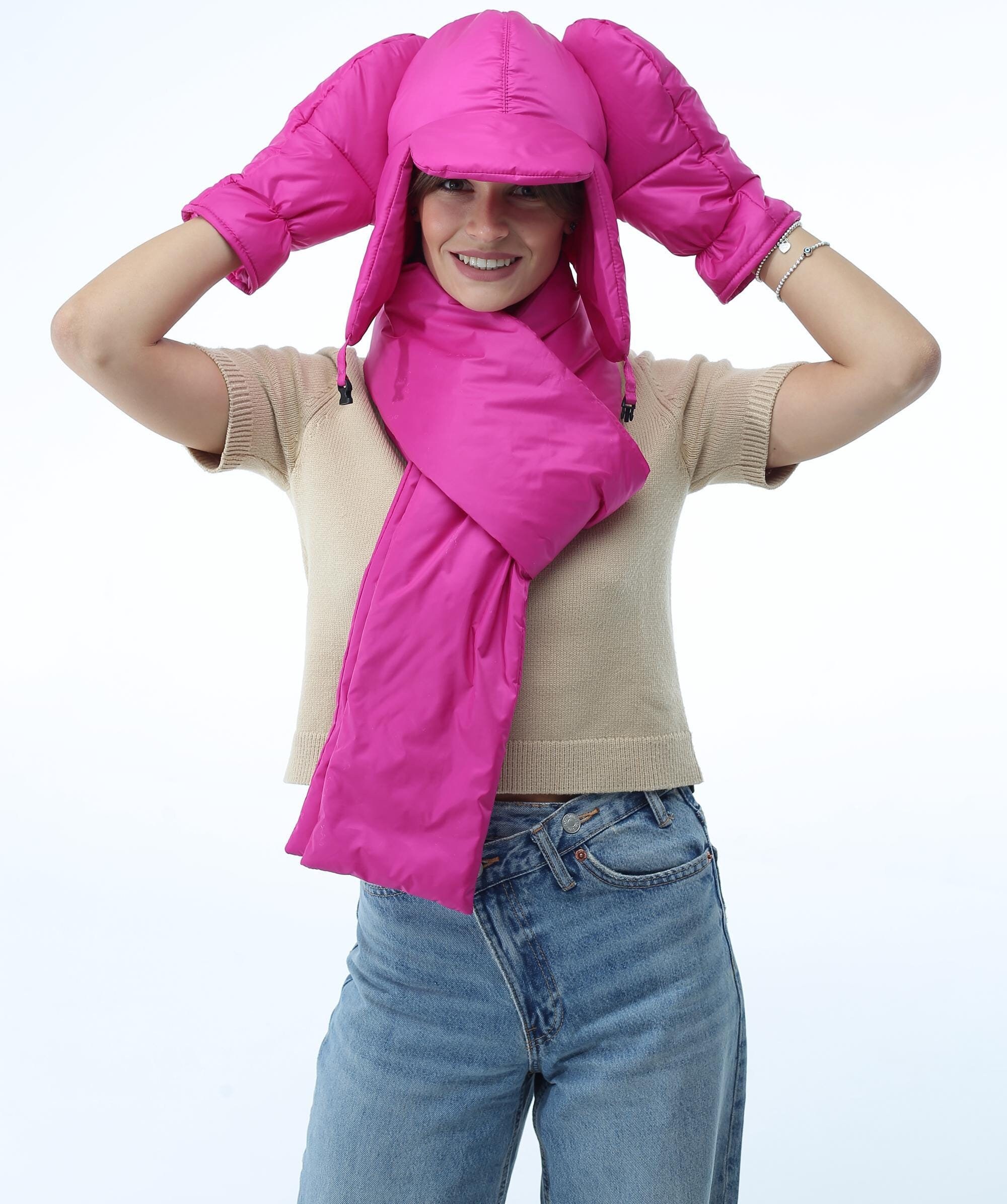 jocelyn - The Superfluff Hat- Hot Pink and The Superfluff 