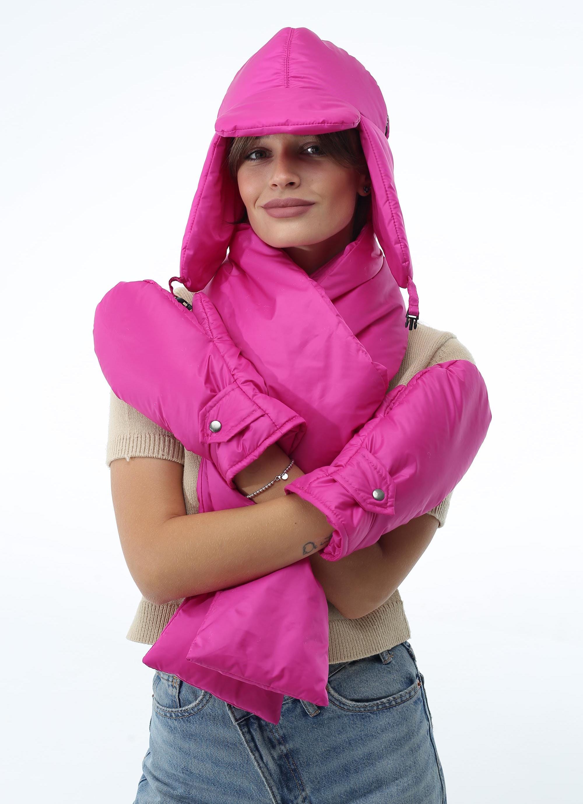 Ivory Superfluff Hat by Jocelyn jocelyn - The Superfluff Hat- Hot Pink and The Superfluff  main image 2
