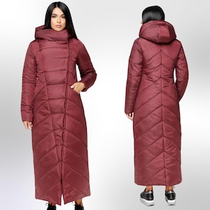 Long Puffer Coat Winter Warm Women&#39;s Clothing Пуховик ПВ-1133 Лаке Тон 5