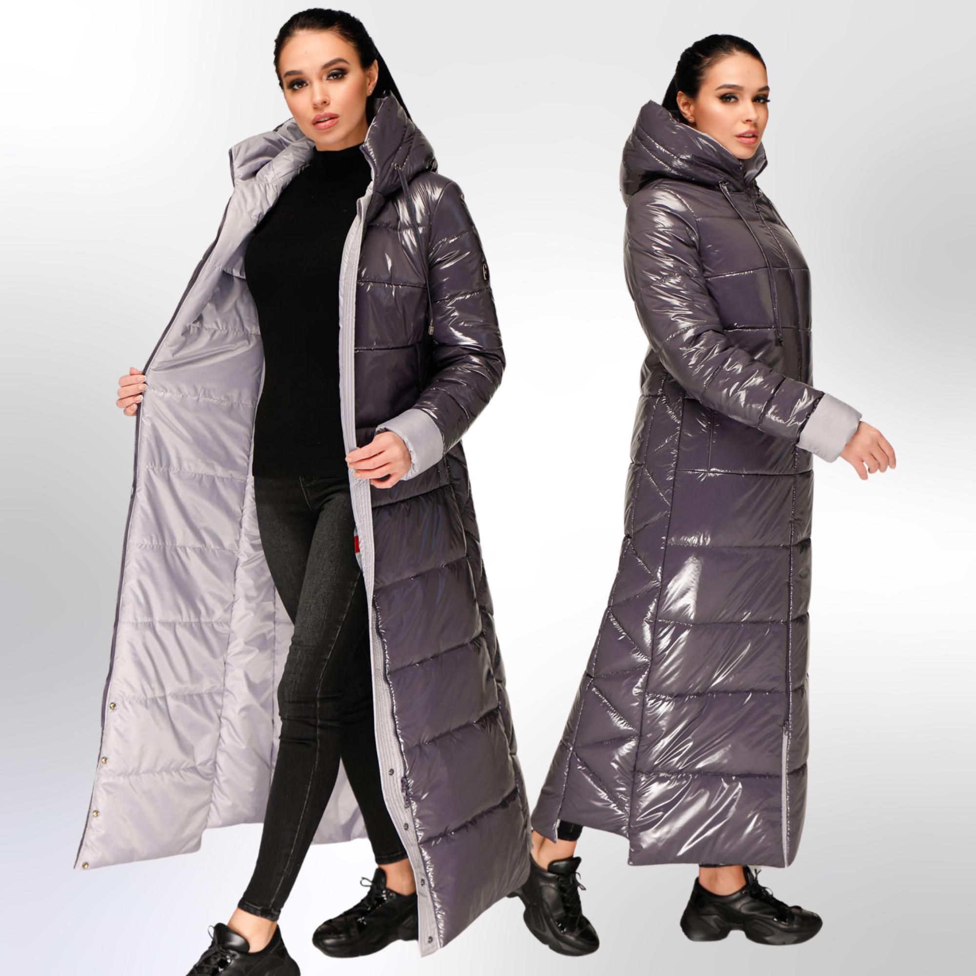 Long Puffer Coat With Hood Women Waterproof and Windproof Winter