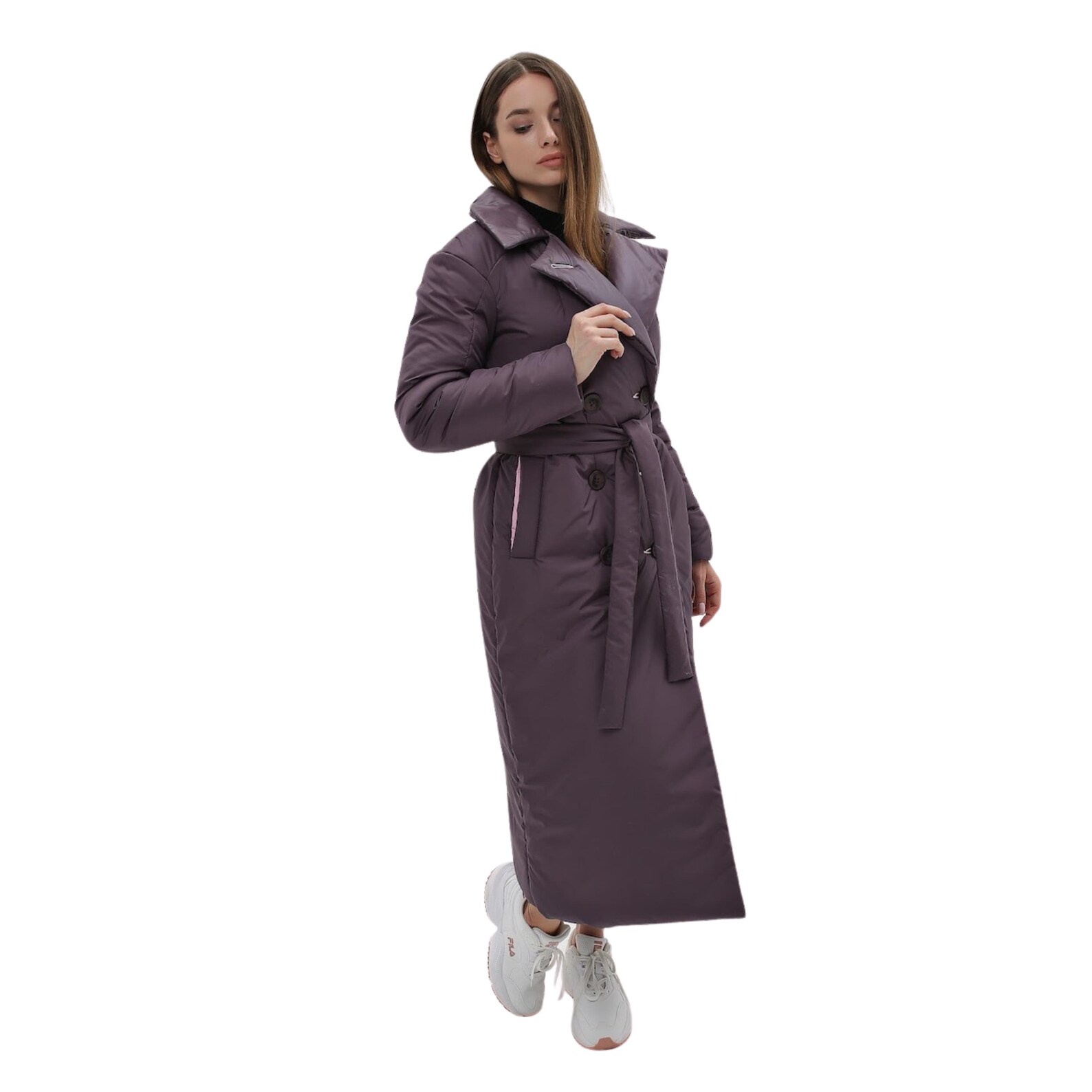 Women's coat padded puffy elegant  long sleeve warm winter